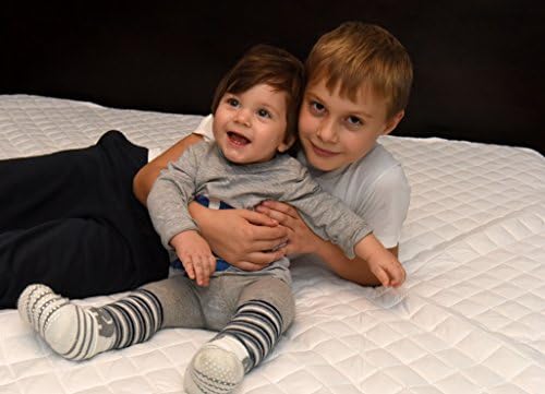 BestSleep Antiallergenic Mattress Topper/Mattress Protection SAFE FOR YOU AND YOUR KIDS – High Quality Microfibre Technology Certified and Tested for Harmful Substances – prevents bouncing and to assure you a correct position for your spine – Increases the lifetime of your mattress with more than 50% – Double Bed King Size and Queen Size – Washable at 95 °C – Easy to use due to Elasticated Corner Straps (140x200)