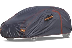Auto Accessori Lupex - Funda impermeable para coche de felpa, tamaño M, para berlinas de hasta 430 cm, tejido de PVC, con cremallera lateral, para exterior e interior
