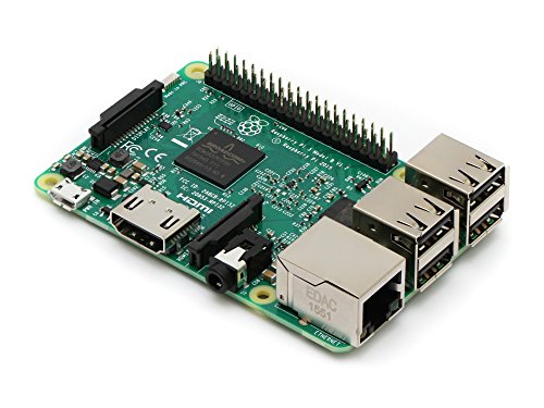 Raspberry Pi 3 KOMPLETTES Starter Kit, Black, 16GB Edition – Pi3 Model B Barebones Computer Motherboard 64bit Quad-Core CPU 1GB RAM, Black Pi3 Case, 2,5A Netzteil, 183cm HDMI Kabel, 2 Wärmeableiter - 2