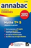 Image de Annales Annabac 2012 Mathématiques Terminale S sujets et corrigés