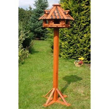 Luxury Bird House plus Stand made of treated Solid Wood 1 ...