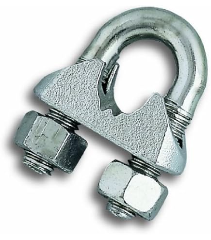 Serre-Étrier Chapuis Pour Câbles Diam. 10mm - Acier Zingué Semelle Fonte - Blocage Sécurisé Double Fixation