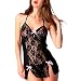 BOMSHEL(TM) Women Black Babydoll Lingerie with Panty/G-string RS.299.00