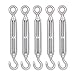 mecollection M4/M5/M6/M8 Edelstahl 304 Haken und Ösen Spannschloss Haken Draht ropetension 5 Stück
