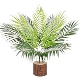Nettenevime Yapay &Ccedil;i&ccedil;ek 9 Dallı Areka Ahşap K&uuml;t&uuml;k Saksılı Palmiye Ağacı Salon Bitkisi 45 cm