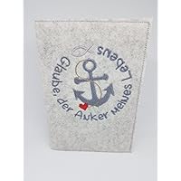 Gotteslobhülle Gebetsbuch Hülle aus Wollfilz handmade in Deutschland, passend für Ausgaben ab 2013
