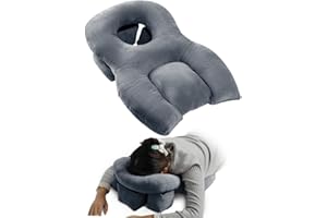 SAJEURE Face Down Pillow for Sleeping, Height Adjustable Face Down Pillow After Eye Surgery, Breathe Easy Home Massage Pillow, Stomach Sleeper Pillow, Prone Pillow for Vitrectomy or Retinal Surgery