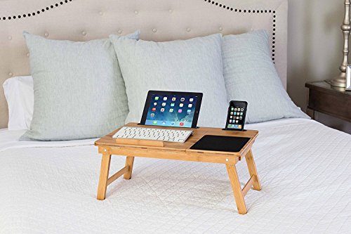 Sofia + Sam Multi Tasking Laptop Bed Tray | Supports Laptops Up To 18 Inches (Natural) - 7