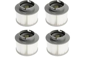 First4Spares Replacement Pleated Filter Cartridge Pack of 4 Push & Twist to Fit MSPA Hot Tubs