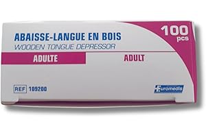 Abaisse langues Adulte - Euromedis - Boite de 100