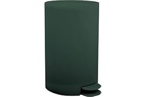 MSV Osaki - Pattumiera a pedale con secchio interno rimovibile, 3 l, colore: verde scuro