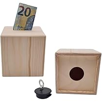 Salvadanaio Di Legno A Forma Di Cagnolino - 17x12x5 Cm, Beige, Da Decorare | Per Bambini, Regali E Eventi - Foto 5