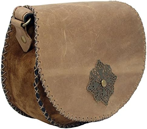 Koson Leather Brown Vintage Handmade Satchel Shoulder Handbag Messenger Bag