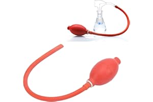 JEANOKO Laboratory Rubber Ball,Hand Bulb Syringe,Siphon Pump,Rubber Tracheal Connecting Ball,Rubber Squeeze Bulb Ball Manually Squeeze Rubber Ball Test Equipment Parts and Accessories