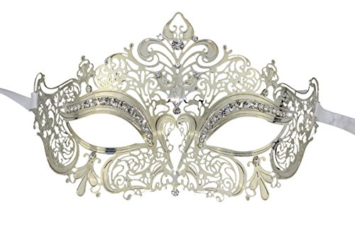Coofit Metal Laser Cut Wcrystals On Eyes Masquerade Ball Mask Princess Venice Fancy Ball Dress Buy Online In Guyana At Guyana Desertcart Com Productid