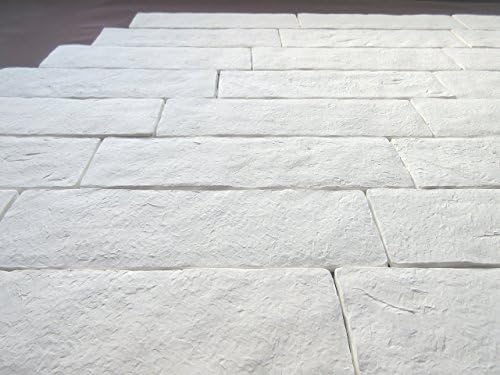 Decorative wall cladding, handmade gypsum brick slips, 3D Decor.