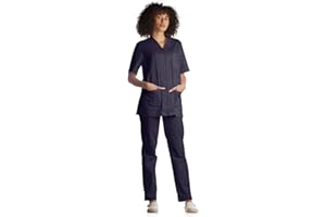 Tecno Hospital - Divisa Ospedaliera Unisex con Zip, Casacca e Pantaloni, Infermiere, Medico, Oss, Divisa Sanitaria, Uniformi Sanitarie