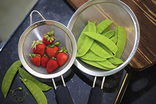 Erstklassiger engmaschiger Seiher aus Edelstahl von LiveFresh – 14 CM – Seihen & sieben Sie Quinoa, Reis, Mehl, Nudeln und vieles mehr mit dem stärksten und zuverlässigsten großen Sieb - 7