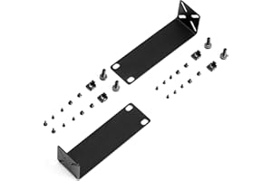 MokerLink Kit de montage en rack pour commutateurs de 20,1 cm, distance de trou réglable de 14 à 30 mm, montage d'un rack de 7,9 cm de large sur un rack de 19 équipements, compatible avec les produits