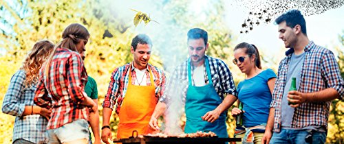 Elektrische Fliegenklatsche und Insektenvernichter, elektrischer Fliegenfänger für Mückenschutz, Wespenbekämpfung und andere fliegende Insekten, effektiver Insektenschutz - 4