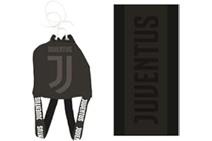 Hermet SRL FC Juventus Zaino in Spugna + Telo Mare Jacquard 80X160