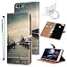 Produktbild idlehour Huawei P Smart Handyhülle Flip Case, PU Leder Schutzhülle Bookstyle Ständer Kartensätze Handytasche mit Touch Stift und Ringschnalle,Lichter