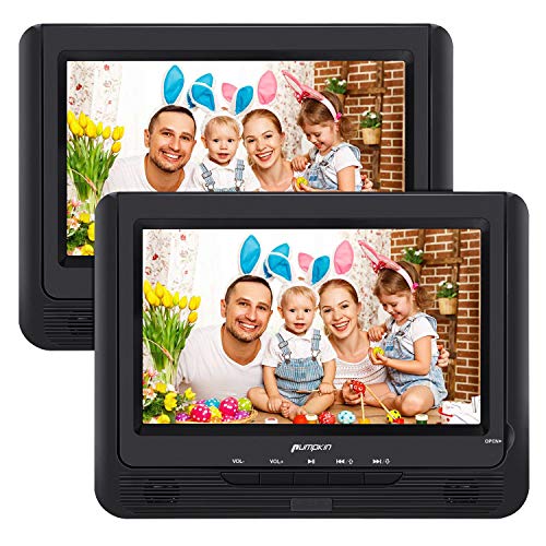 Pumpkin Lecteur DVD Portable Voiture 2 ecrans d'appuie-tête 9 Pouce supporte USB SD MMC Autonomie d Pumpkin Lecteur DVD Portable Voiture 2 ecrans d'appuie-tête 9 Pouce supporte USB SD MMC Autonomie d