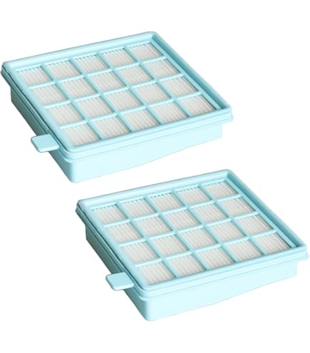 Lot De 4 Filtres Pour Aspirateur Philips - 1 Filtre HEPA + 3 Filtres Coton - Compatible FC8470 à FC8477, FC8630, FC9520, Etc. - Entretien Et Remplacement - 9
