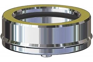 SGM CLIMA SRLS AIR EVOLUTION Tappo con scarico condensa in acciaio inox doppia parete per canna fumaria (DN 80-130)