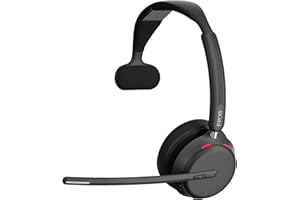 EPOS Impact 1030 Casque sans Fil Mono pour PC avec Micro Anti-Bruit, EPOS AI Voice Clarity, Super Wideband Audio, Confort Toute la Journée, Conçu pour Les Espaces de Bureau, Certifié Microsoft Teams