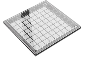 Decksaver Cover for Novation Launchpad Mini - Super-Durable Polycarbonate Protective lid in Smoked Clear Colour, Made in The UK - The Producers' Choice for Unbeatable Protection
