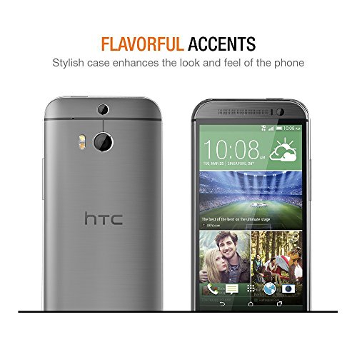 HTC One M8 Funda  iVoler TPU Silicona Case Cover Dura Parachoques Carcasa Funda Bumper para HTC One M8   Ultra-delgado   Shock-Absorci  n   Anti-Ara  azos   Transparente - Garant  a Incondicional de 18 Meses