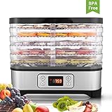 Dörrautomat Dehydrator mit digitaler Temperaturregelung für D.I.Y Gesunde Snacks mit abnehmbare Dörrgitter BPA-frei (5)
