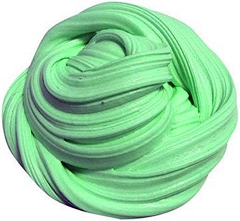 Fluffy Floam Slime Stress Relief Scented Sludge Toy Super Soft and Non-sticky for Kids &amp; Adults(Green)