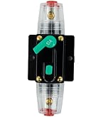 KIMISS Interruttore Fusibile Autoricuperabile Manuale 2 Pezzi - 80A/200A (100A) - Protezione Circuiti Auto Per Altoparlanti, Batterie Doppie, Verricelli