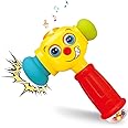 WEERHXAON Baby Toys Boy Toys Light& Musical Baby Hammer Toy for 12 to 18 Months up | Infant Toys Funny Changeable Eyes,Toy Hammer with Music Sound & Light Toddler Toys for 1 Year Old +