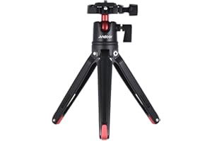 Andoer Statyw podróżny na stół z głowicą kulową do aparatu cyfrowego DSLR