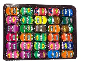 PTCMart Plastic Pull Back Car Pack of 30 for Kids