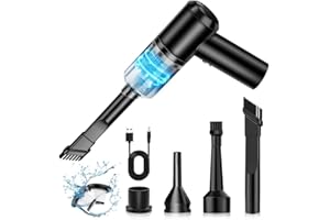 KITBEZN Aspirabriciole Senza Fili, Aspirapolvere Auto con Potente Aspirazione, Aspirapolvere Portatile Senza Fili per Auto, Adatto per la Pulizia di Auto, Casa, Animali Domestici e Spazi Ristretti