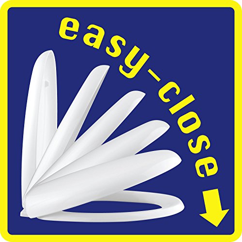 Wenko WC-Sitz Optima Toiletten mit Absenkautomatik, Fix-Clip Hygiene Befestigung, 1 Stück, 22416100 - 5