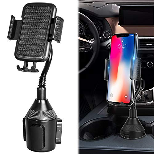 Preisvergleich Produktbild Sunjoyco Kfz-Halterung für Getränkehalter, magnetisch, universell verstellbar, magnetisch, für iPhone XS, XS, XS, XS, XR, X 8 Plus, 7, 6S, 6 Plus, Phone Mount Height - 11 in