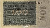  Deutsches Reich Rosenbg: 106a, Reichsdruckerei Wasserzeichen Eichenlaub 1923 100 Millionen Mark (Banknoten für Sammler)