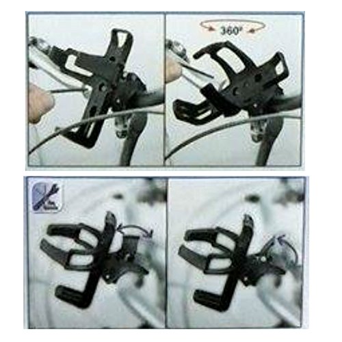 Eurosell Flaschenhalter Flaschen Getränke Halter Halterung Fahrrad – Montage ohne Bohren - 3