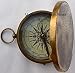 Produktbild Vintage antike Robert Frost Gedicht Gravierte Compass.C-3142