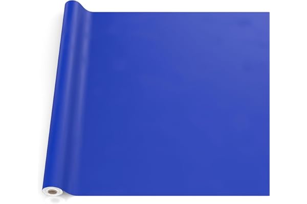 ANRO Nappe en Toile cirée, Lavable, pour Table de Jardin, extérieur et intérieur, Bord coupé, Bleue, 180 x 140 cm