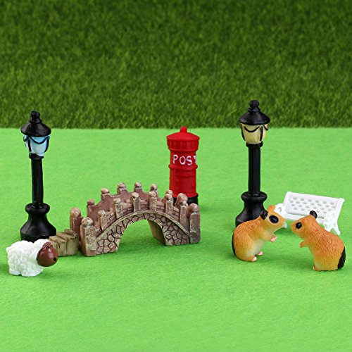 BESTOMZ 58pcs Miniaturgarten Fairy Ornament für DIY-Puppenhaus Kit Dekor - 2