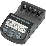 BC 700 Akku - Ladegerät mit LCD - Display, Microprozessor, Schnellladegerät für z. B. Eneloop Akkus, Panasonic Akkus, Varta A