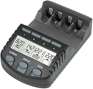 BC 700 Akku - Ladeger&auml;t mit LCD - Display, Microprozessor, Schnellladeger&auml;t f&uuml;r z. B. Eneloop Akkus, Panasonic Akkus, Varta Akkus, Ansmann Akkus und u.v.m., schwarz
