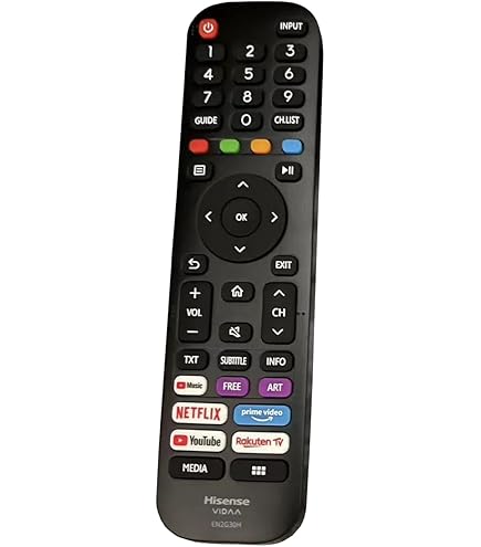 VINABTY EN3AA39H Ersatz-Fernbedienung für Hisense TV H55A6550 H55U7AUK H65U7AUK H43AE6400 H50AE6400 H65AE6400 H43A6550 H55A6550 H65A6550 H50U7A H65U7A