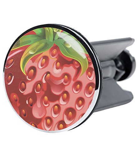Waschbeckenstöpsel Strawberry, passend für alle handelsüblichen Waschbecken, hochwertige Qualität ✶✶✶✶✶
